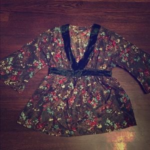 Stella Forest Silk Boho Top!